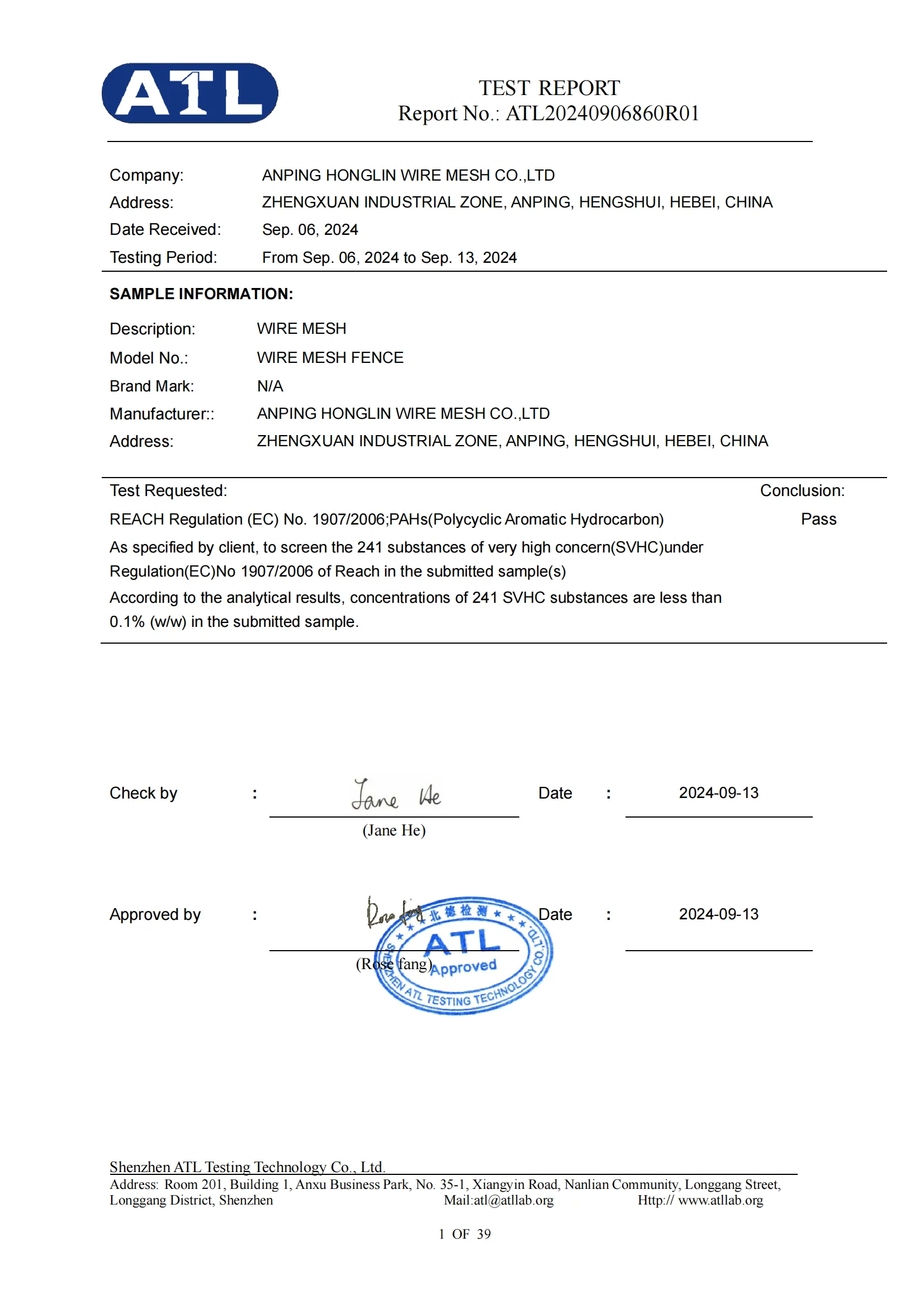 metal mesh manufacturer