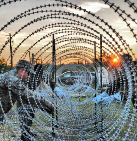 black mesh privacy screen